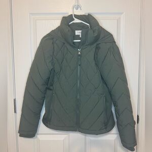 Calvin Klein Puffer Jacket in Dark Green